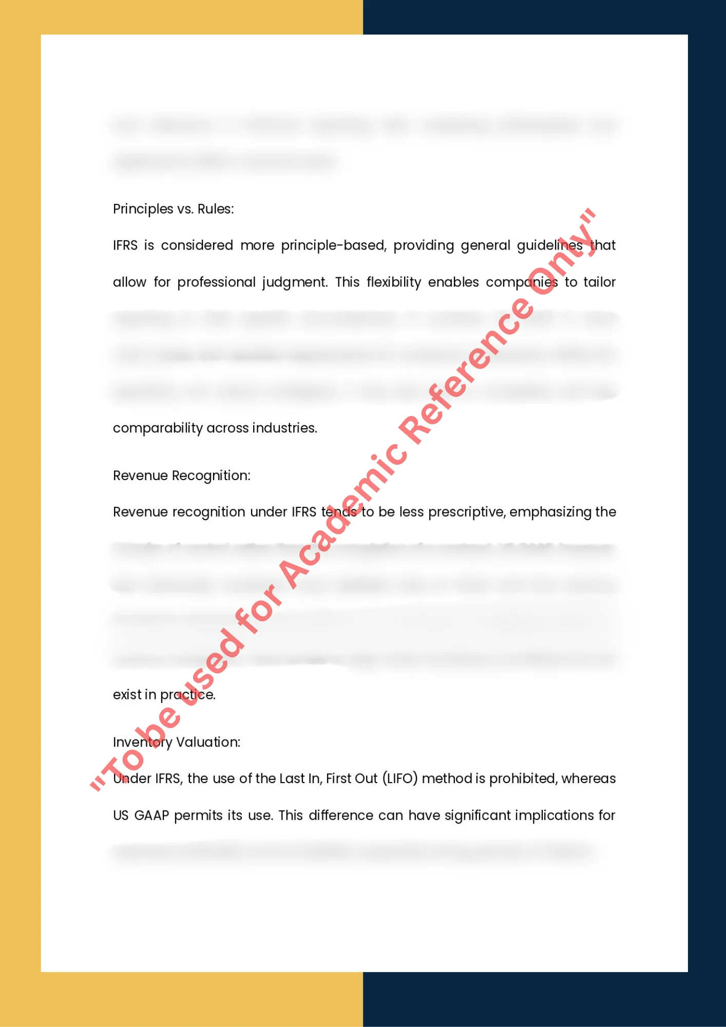 Assignment Sample Of Subject -ACCT 404 International Accounting 2